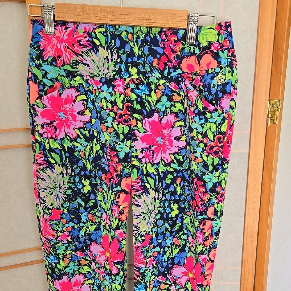 Lily Pulitzer Luxletic Floral Multicolor Pants Size 2